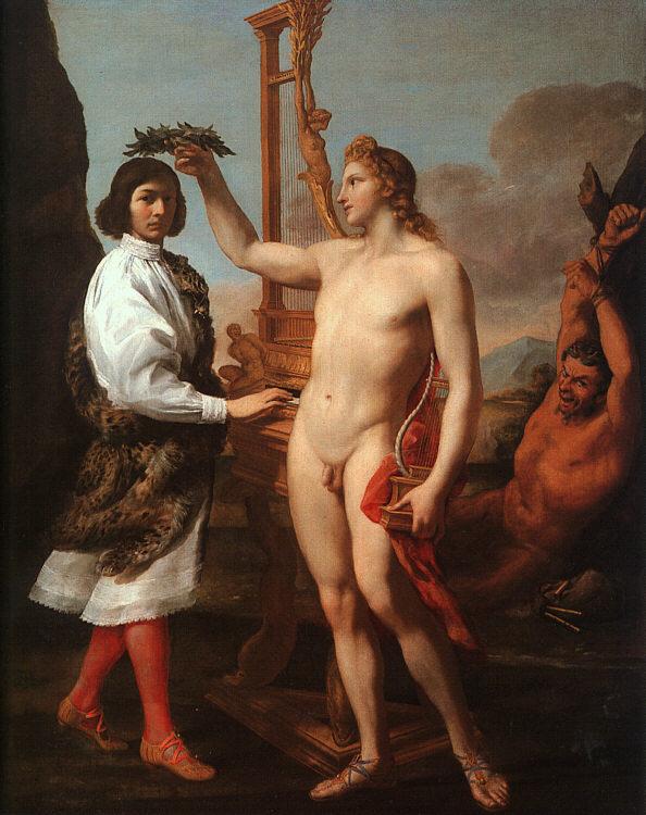 Andrea Sacchi Marcantonio Pasquilini Crowned by Apollo oil painting image